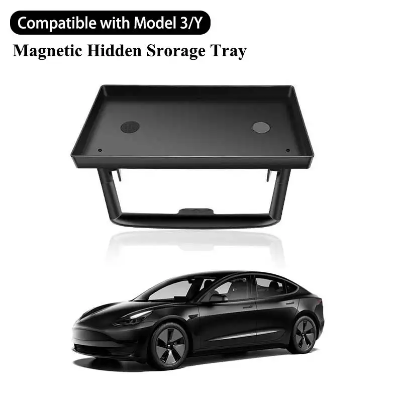 

Контейнер для хранения Магнитный скрытый, совместимый с Tesla Model Y Model 3