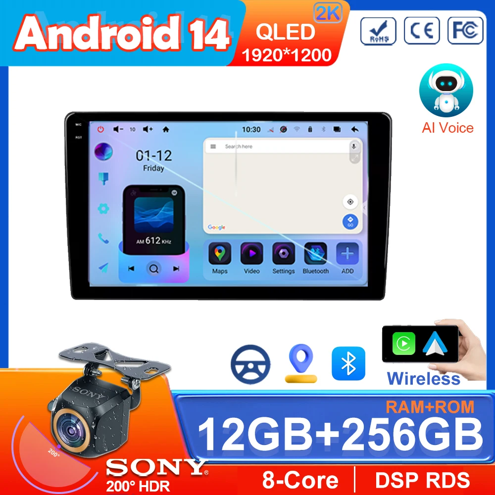 Android 14 для Toyota Tundra XK30 XK40 2000-2006 автомобильное радио стерео головное устройство