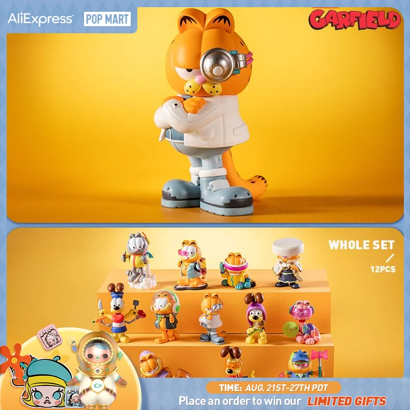 

POP MART Garfield Future Fantasy Series Mystery Box 1PC/12PC Action Toy Birthday Gift Cute Toy