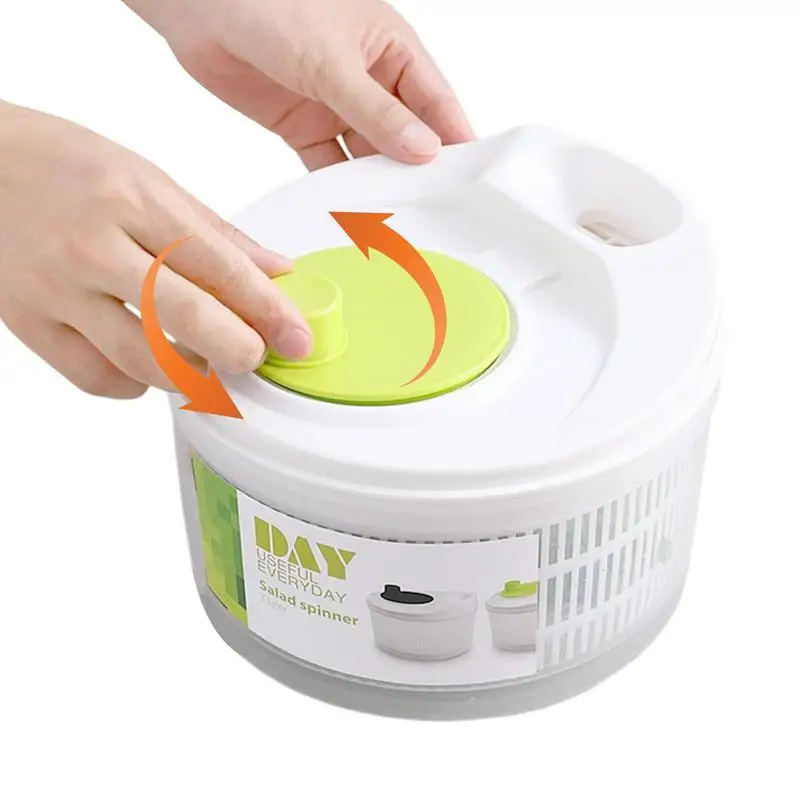 

Dry Salad Spinner Harmless Manual Vegetable Dryer Odorless Salad Spinner Lettuce Dryer Detachable Fruit Spinner For Hotels