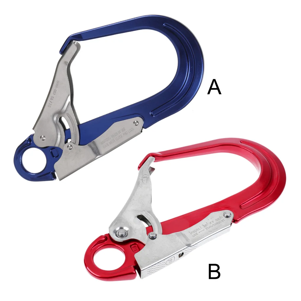 

Outdoor Rock Climbing Carabiner Mountaineering Safety Snap Clip Aluminum Alloy Buckle Rappelling Equipment Sports Supplies Red
