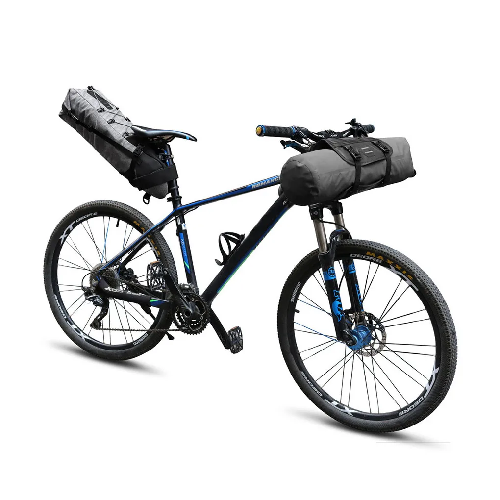 

Сумка на руль велосипеда, однотонный Органайзер, большая емкость, для хранения инструментов, передняя трубка, фитинги