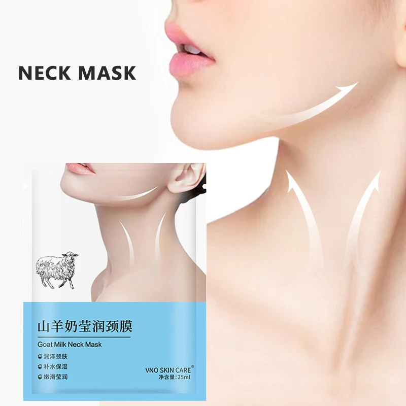 

Moisturizing Neck Mask Goat Milk Fine Lines Nourishing Sheet Mask Whitening Anti-Wrinkles Neck Care Firming Smoothing Patches