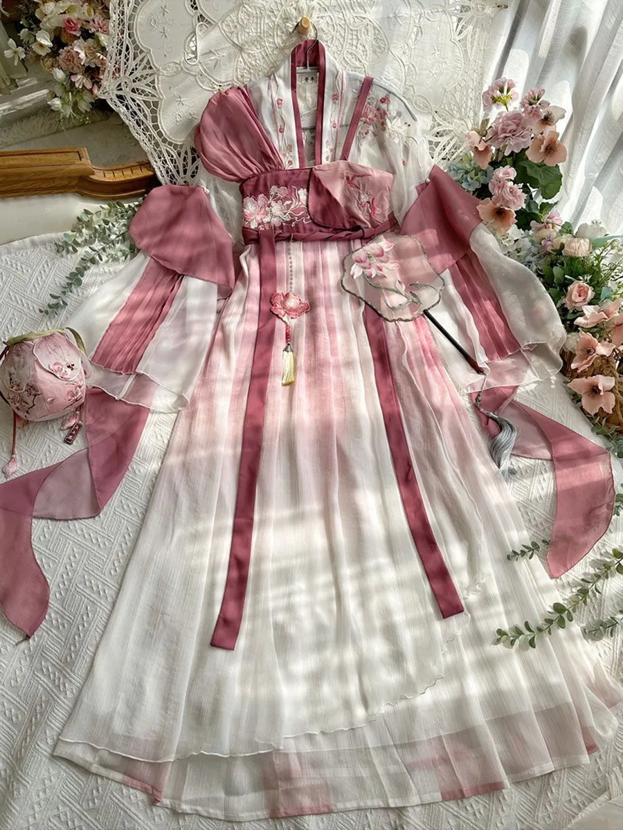 Женское платье Hanfu старинная фотография Женская фотоодежда летнее