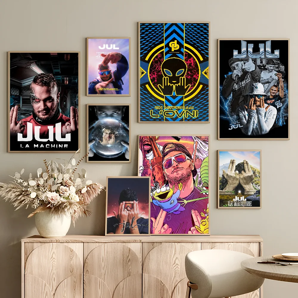 Фото Rapper JuL Music Album Cover L-LOL Classic Vintage Posters HD Quality Wall Art Retro Posters For Home Room Wall Decor №2