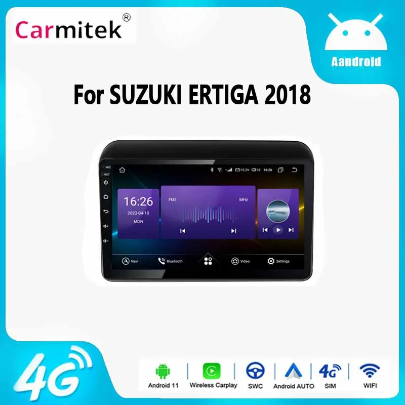 

Car Radio Stereo Android 12 ForSUZUKI ERTIGA 2018 Multimedia Player Carplay 2 Din Head Unit GPS Navigation 9" Screen