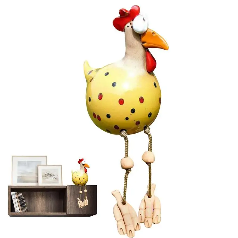 

Забавная цыпленка, искусственная курица, скульптура для сада, декоративный Петух из смолы, забавные украшения для фермы