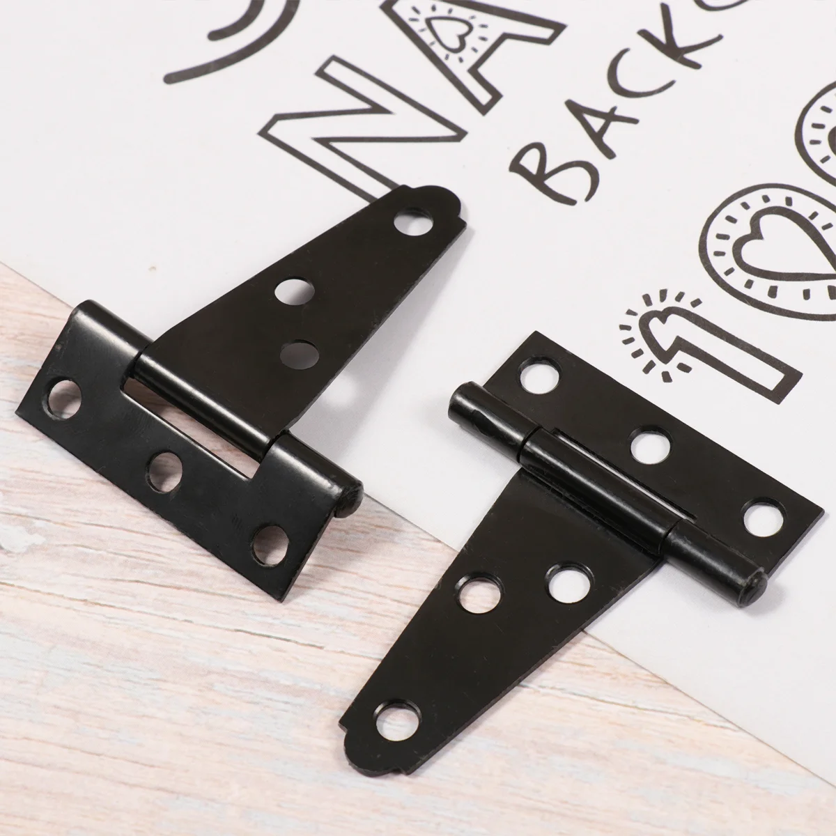 

2 PCS Decorative Hinge Spring Door Hinge Metal Gate Hinges Strap Hinge Decorate Concealed Hinges