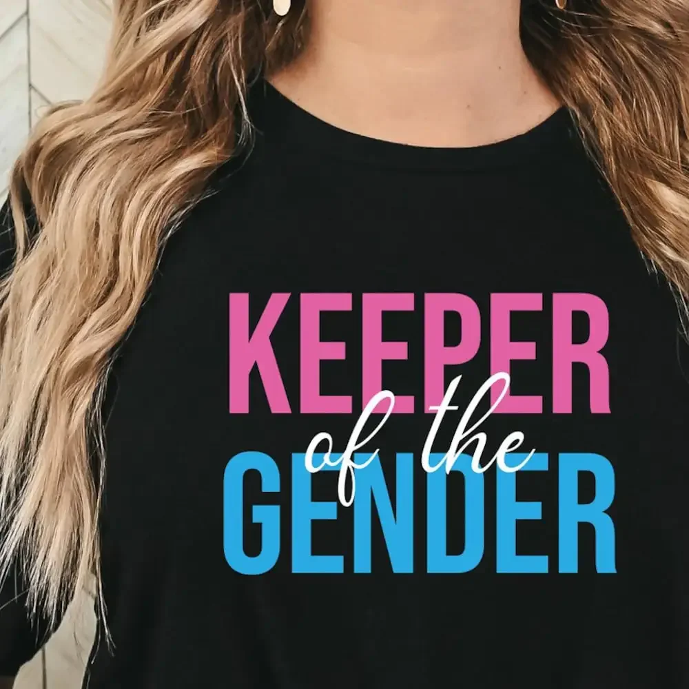 Футболка для вечеринки с определением пола хранитель идей команда мальчиков и