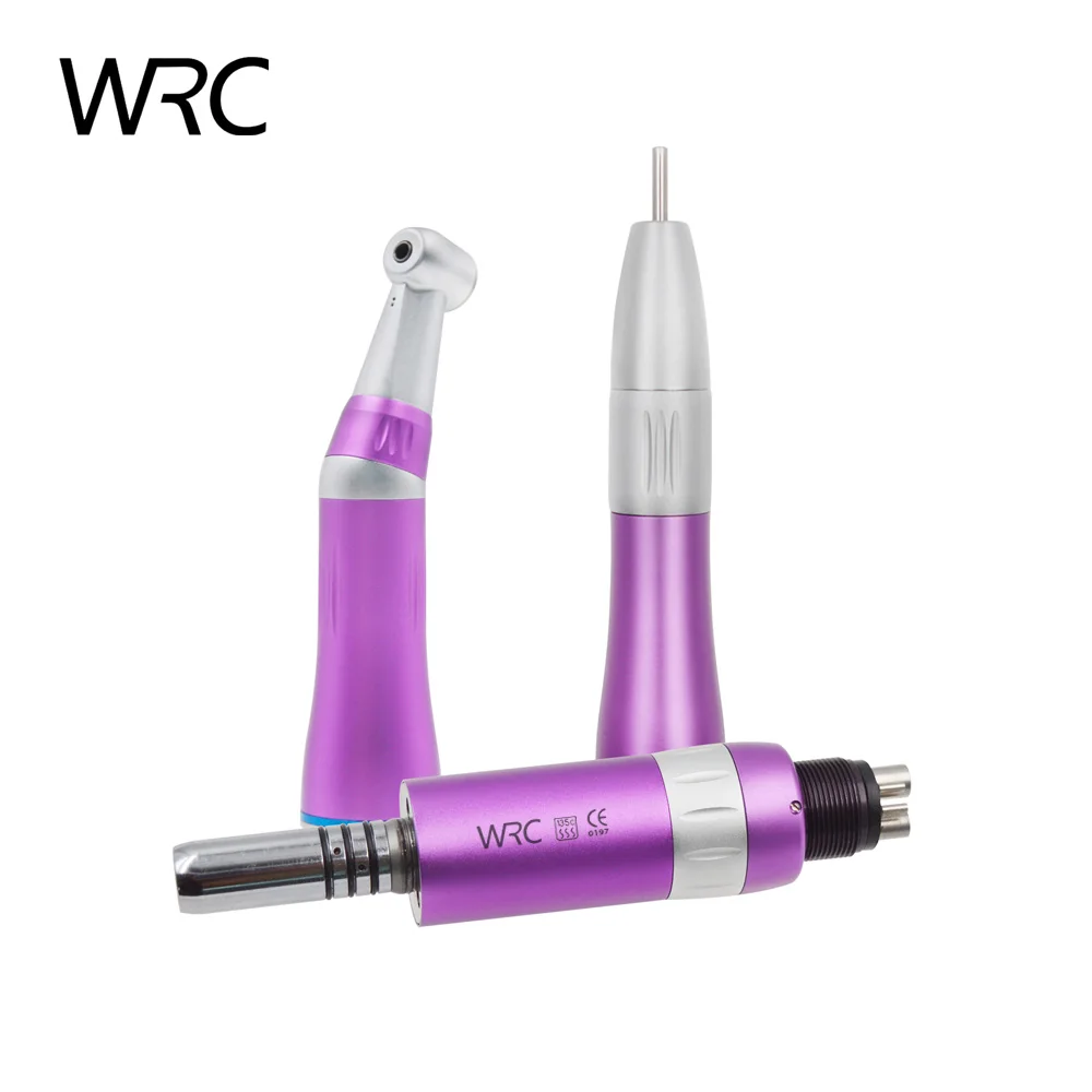 

Dental Low Speed Handpiece Kit Inner Water Spray Straight Contra Angle Air Motor Without Light