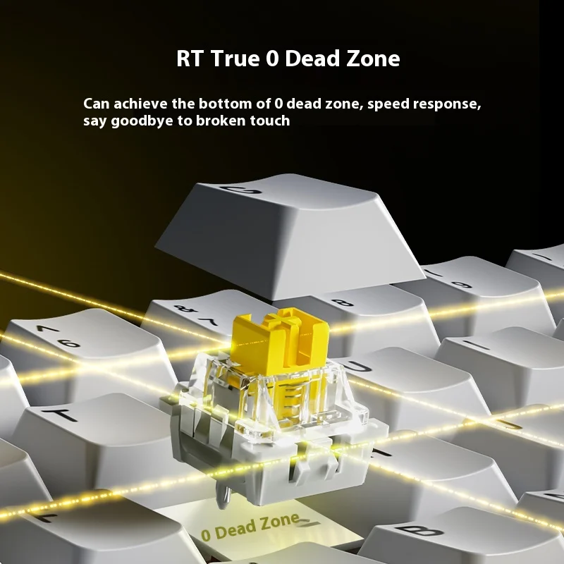 Магнитная клавиатура AJAZZ AK680max беспроводная механическая для экзамена третий RGB 8K