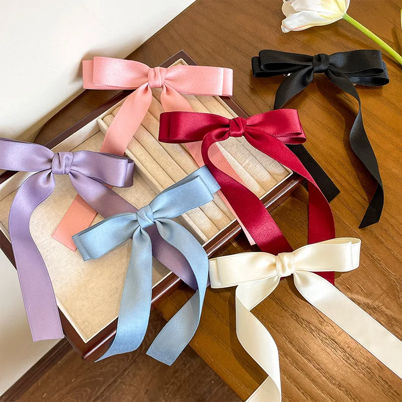 Bow Tie Hair Clip French Strap Edge Sweet Headwear Butterfly Diademas Para Mujer Lujo Complementos De Moda Bandeaux Korean