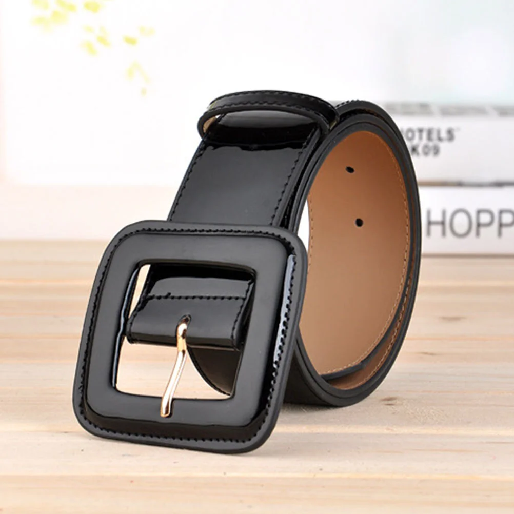 

1Pc Belt PU Patent Belt Waistband Wrist Strap Girdle