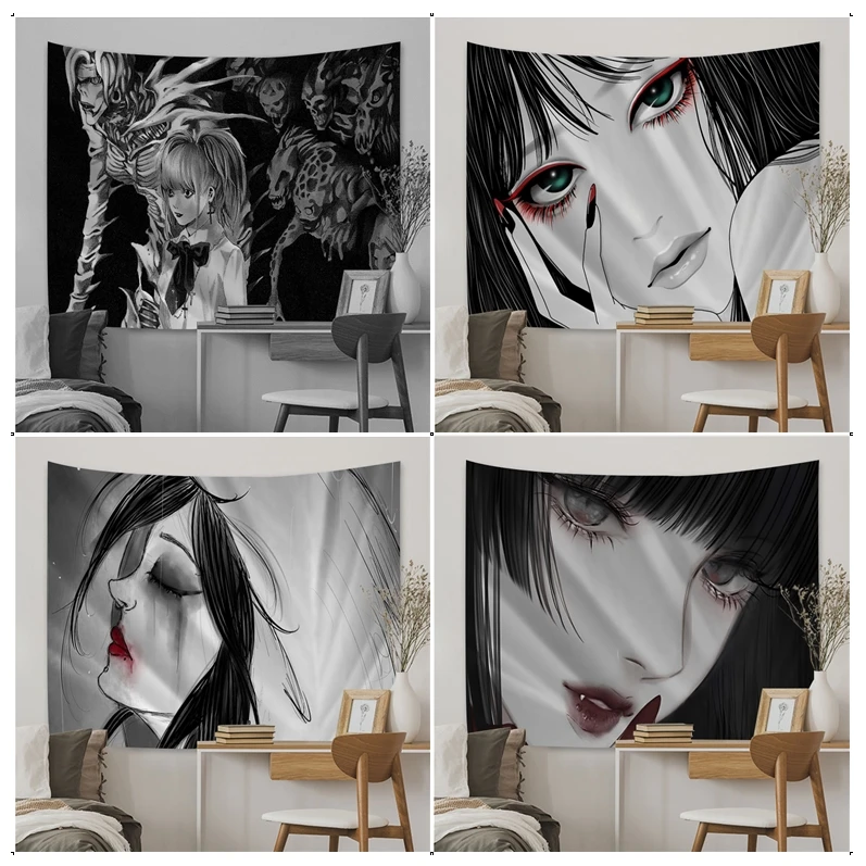 

Kawaii School Girl DIY Wall Tapestry Japanese Wall Tapestry Anime Decor Blanket