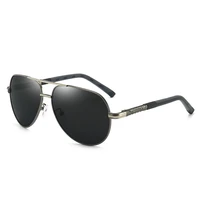 al mg alloy double bridge pilot sun glasses polarized mirror sunglasses custom made myopia minus prescription lens 1 to 6