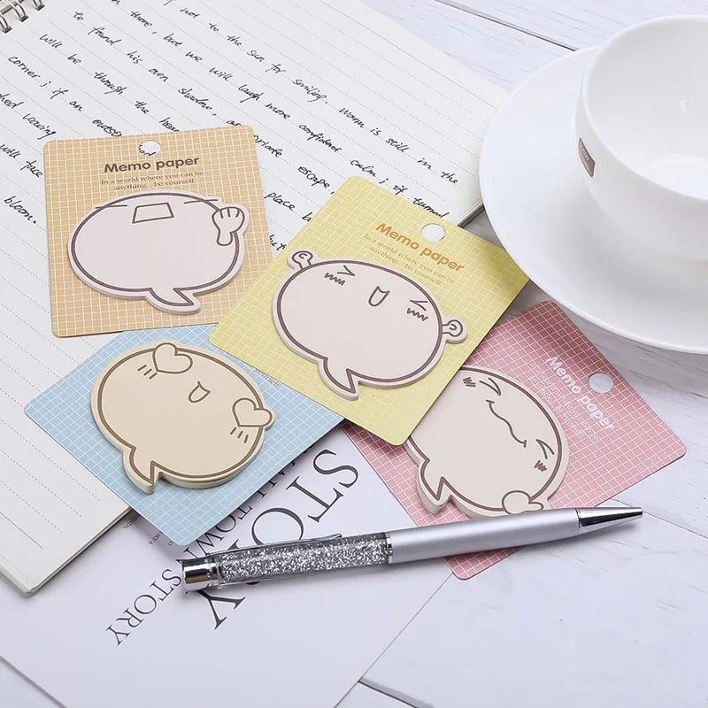 

Creative Cartoon N Times Sticker Self-Adhesive Memo Pad Sticky Notes School Office Supplies Leave A Message Stationary