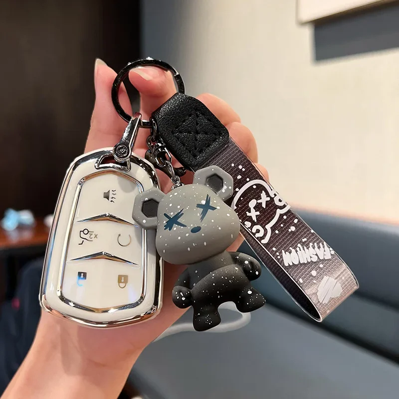 Чехол для автомобильного ключа из ТПУ Cadillac ATS CT6 CTS DTS XT5 Escalade ESV SRX STS XTS ELR 2014-2018