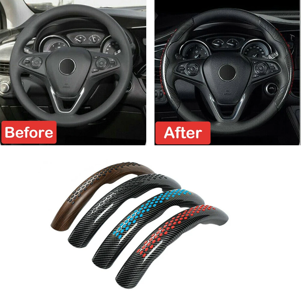 

NEW 38cm Universal Car Steering Wheel Booster Cover Carbon Fiber Non Slip Steering Wheel Cover Trim Decoration Accessories