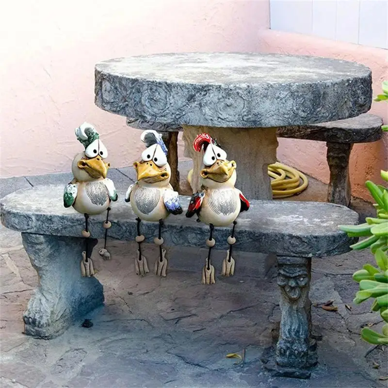 

Funny Chicken Decor Resin Rooster Garden Statues Outdoor Yard Art Statues Lawn Decor Sculptures Home Ornaments Wacky Rooster
