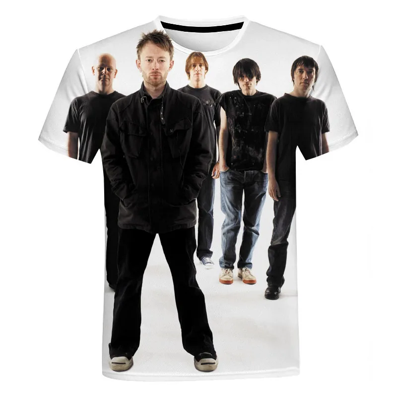 

Rock Bands Radiohead Printed 3D T-shirt Men Women Fashion Idol Tupac Shirts Summer Casual Trendy Short Sleeve Tops Cool Clothes