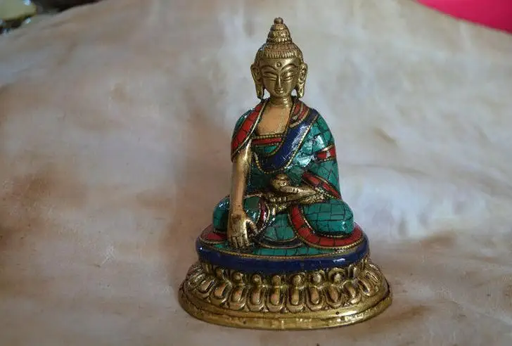 

Китайская старая тибетская статуя Будды