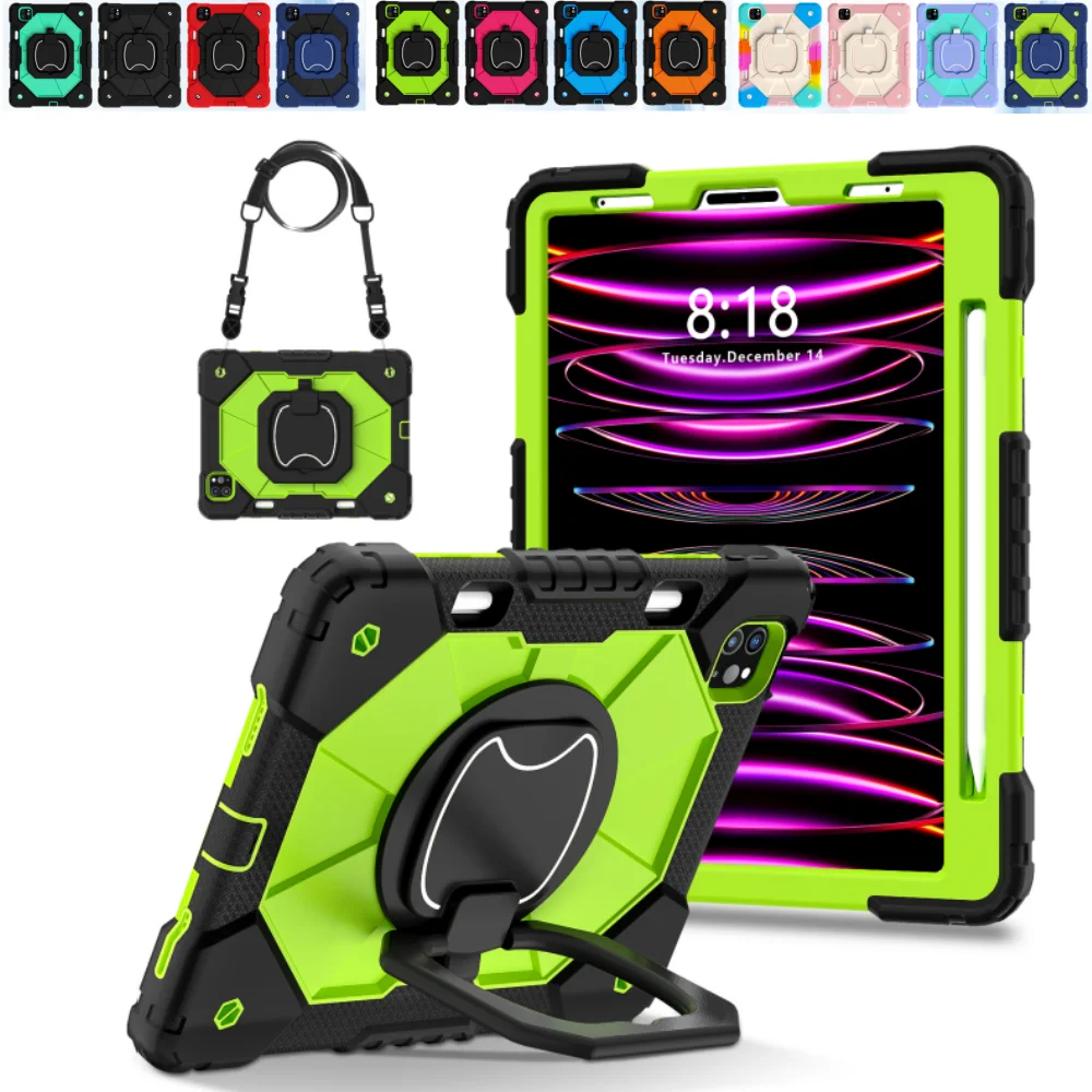 Защитная основа для iPad Pro 11 4th 3th 2th Air 5 4 вращающийся на 360 ° чехол с регулируемой