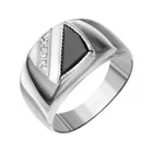 Серебряная печатка с фианитами 000-309659 НАШЕ ЗОЛОТО Our gold