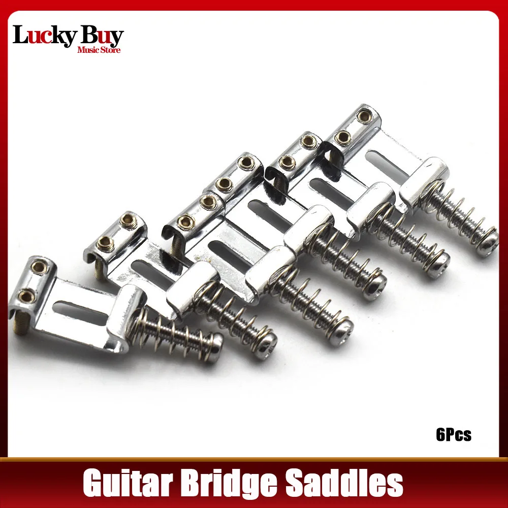 

6 Saddle Guitar Bridge Pull string Code Electric Guitar Saddle for ST TL Accessories Tools