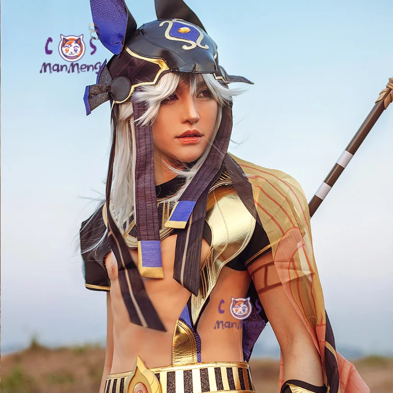 Костюм для косплея Genshin Impact Cyno полный комплект аниме-костюм грандиозного судейца