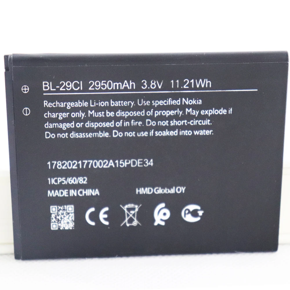 

2 шт./лот 2950 мАч BL-29CI аккумулятор для Nokia C10 BL-29CI