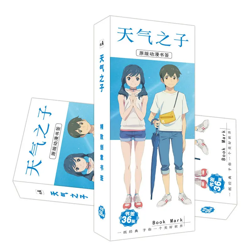 

Weathering With You Anime Paper Bookmark Stationery Bookmarks Book Holder Message Card Gift Stationery