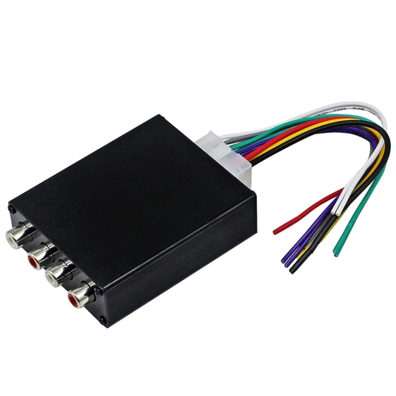 A0NE Эффективный преобразователь звука Компактный металлический 4 канала для