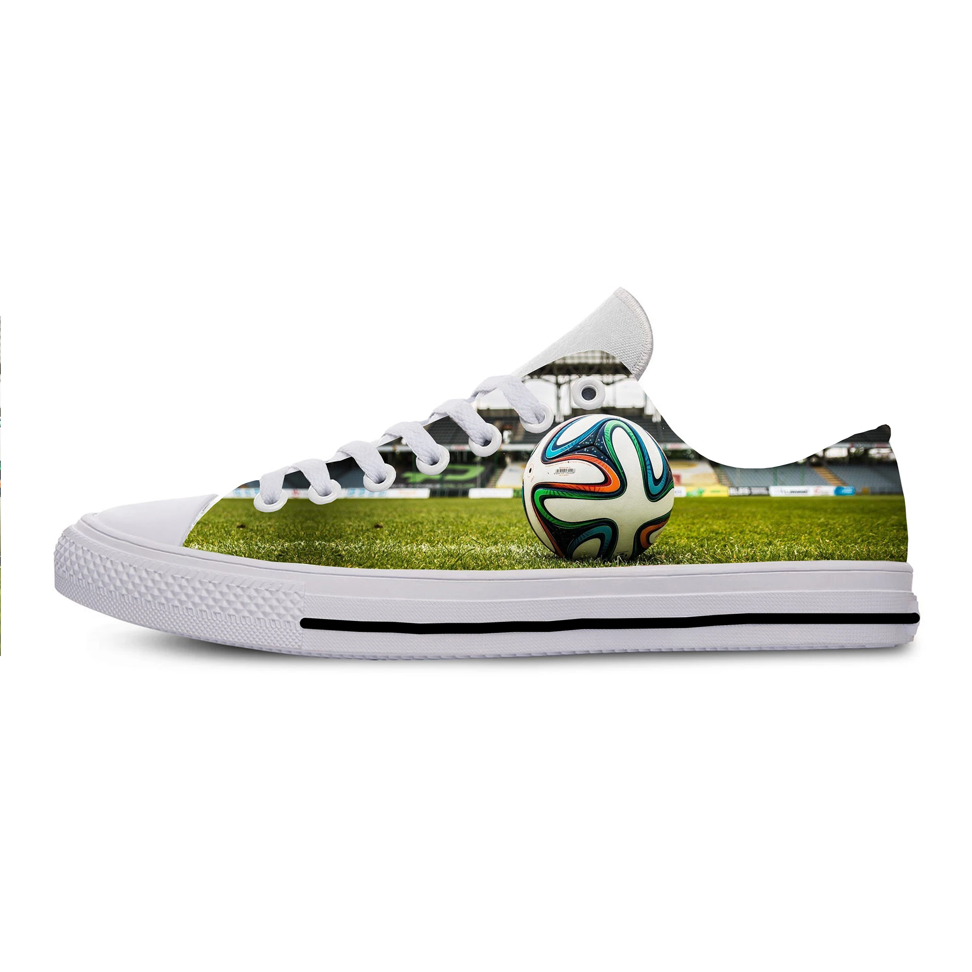 

Hot Cool Fashion Sneakers Soccerer Ball Basketball Print Casual Male Lightweight Board Shoes Men's Women's Low Top Board Shoes