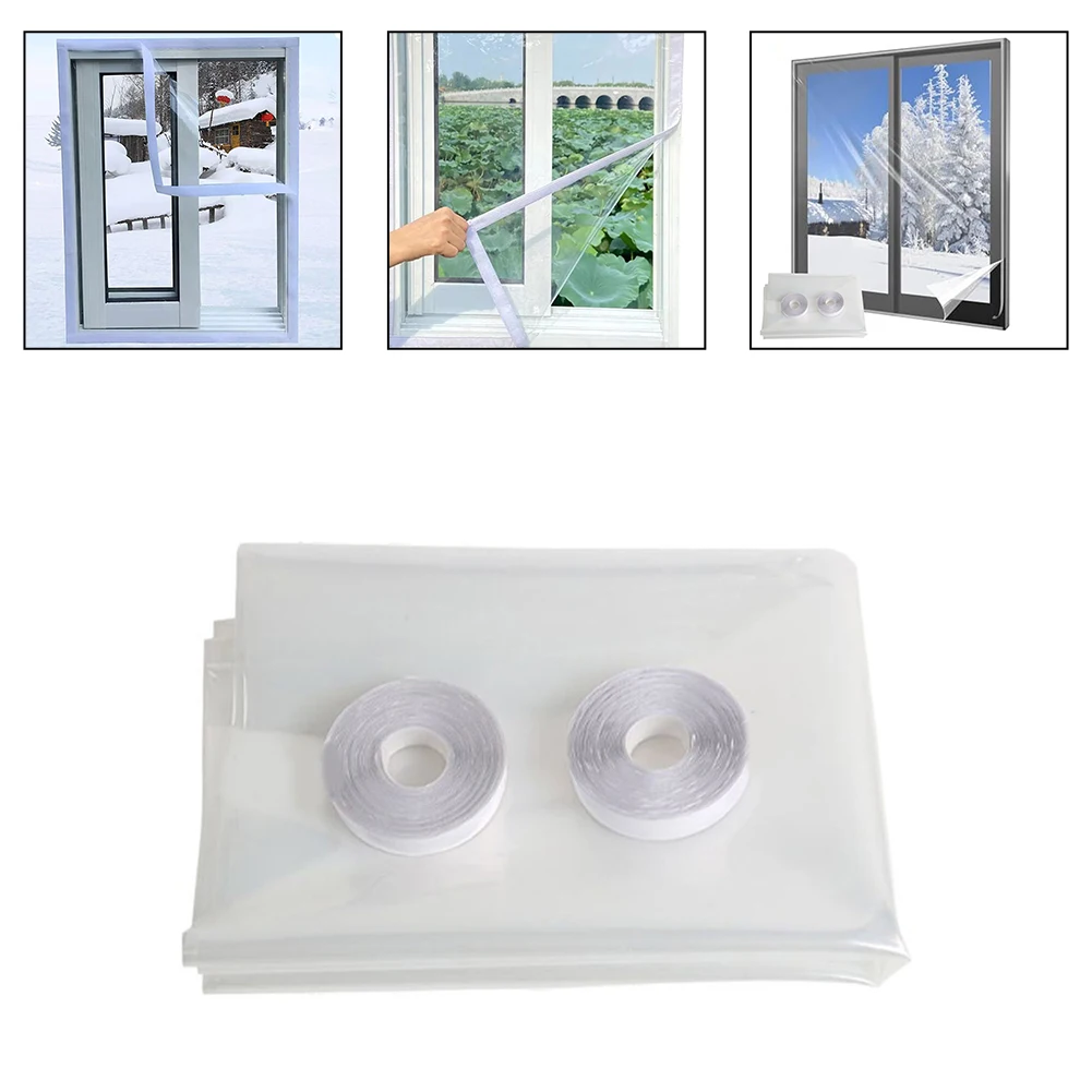 Тепловая крышка изоляционная пленка для окон прозрачная из ПВХ обогрева