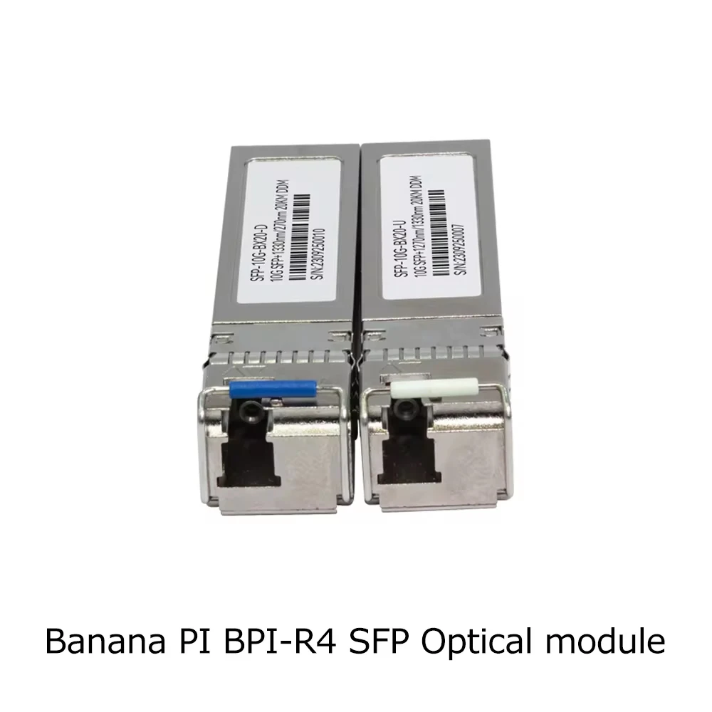 Фото Оптический модуль Banana Pi BPI-R4 SFP 10G-BX20-U и SFP 10G-BX20-D 20 км / Copper-T RJ45+SFP-10G-T 10G SFP 30 м Электрический модуль №2