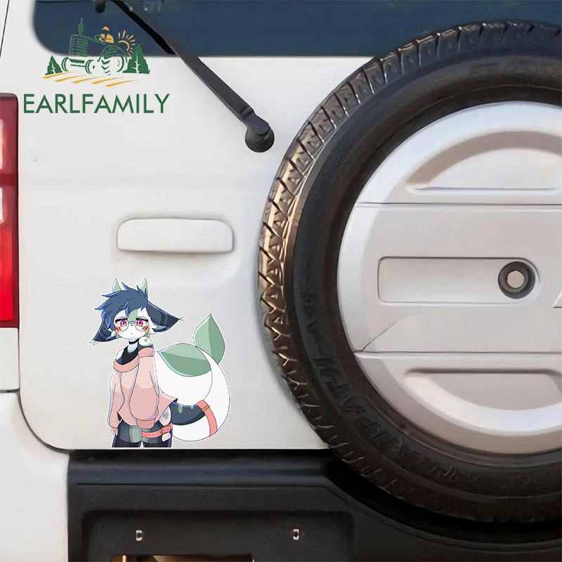 EARLFAMILY 13cm x 11cm for Furry Cute Personality Car Stickers Vinyl Wrap Decals Occlusion Scratch Bumper Windows Decoration - купить по