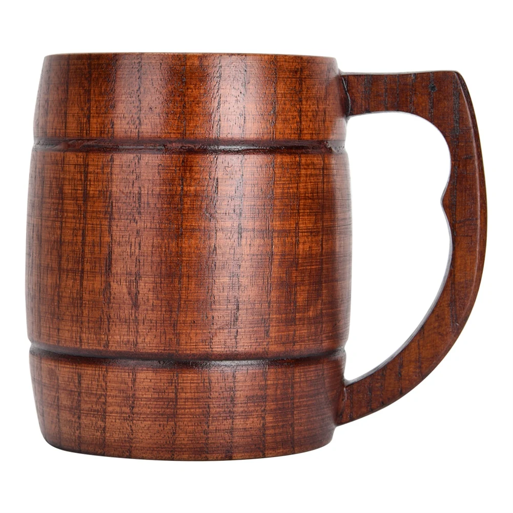 

Natural Pure Wooden Beer Cup Handmade Eco-friendly Water Drinking Cups