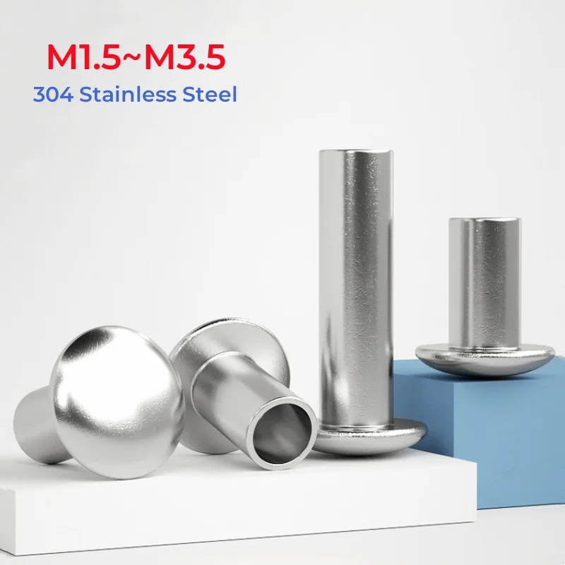 

Полупустотелые заклепки GB873 из нержавеющей стали 304 M1.5 M1.7 M2 M2.5 M3 M3.5