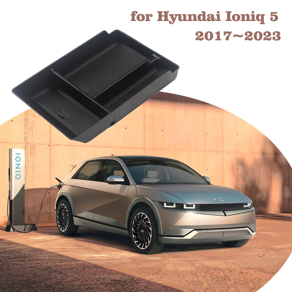

Car Organizer Box for Hyundai Ioniq 5 Hybrid 2017~2023 Armrest Storage Center Console Container Sundries Packing Tray Accessorie