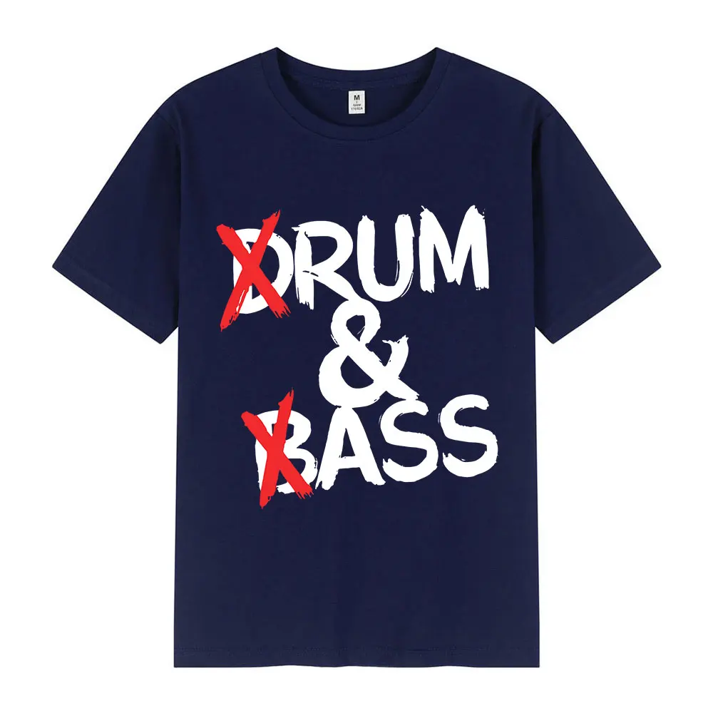 Funny Drum and Bass T Shirts Rum Ass Lovers Jokes Short Sleeve Cotton Soft T-shirt Unisex Fashion Casual Tee Shirt Oversized