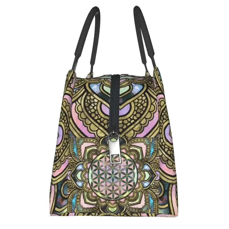 Женский тепловой Ланч-бокс с мандалой изолированным цветком жизни