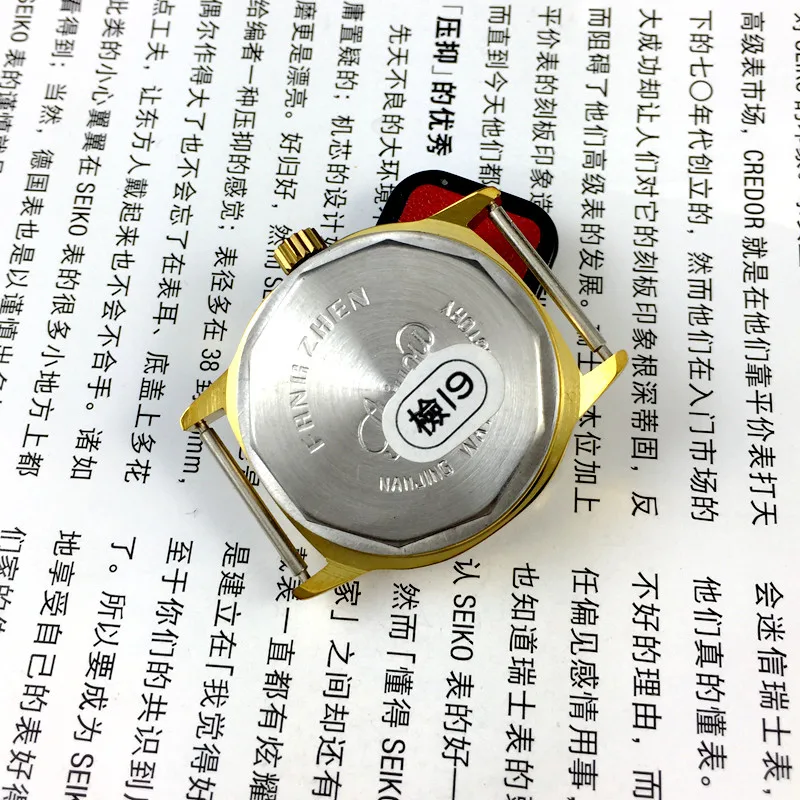 Фото [Магазин Guangguang] Механические часы с ручным заводом и одинарным календарем марки Shiyou от Нанкинского часового завода, диаметр 35 мм №4