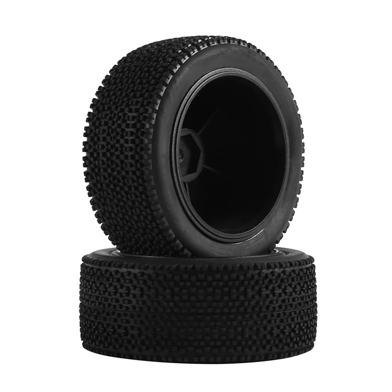 

8Pcs Rubber Wheel Tire Tyre With Hex Nut For Wltoys 144001 144010 124016 124017 124018 124019 RC Car Upgrade Parts,1