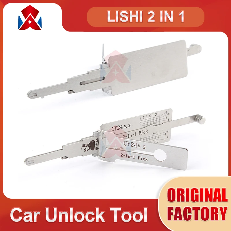 

Original Lishi 2 in 1 Pick Tool CY24 ICF03 NE72 NE78 Decoder for Car Locks Locksmith Repairing Tools