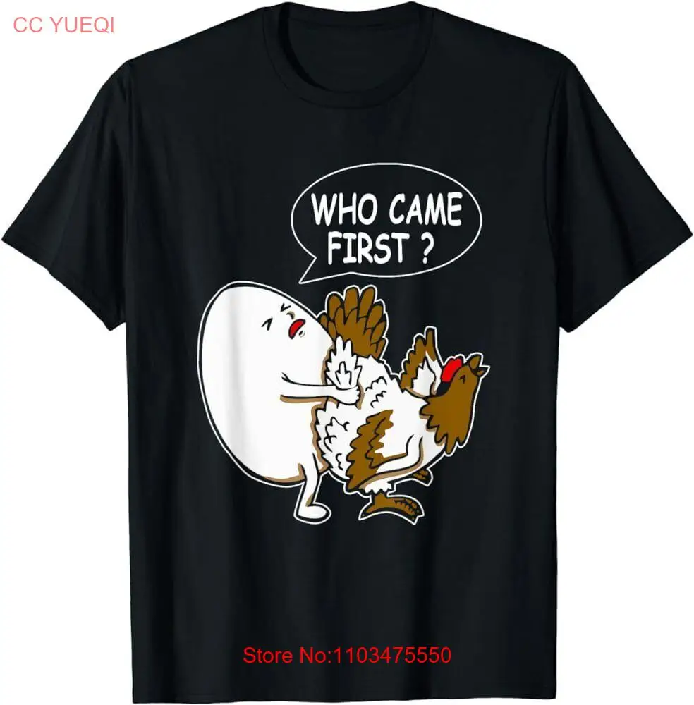 Смешные шутки футболка с курицей или яйцом