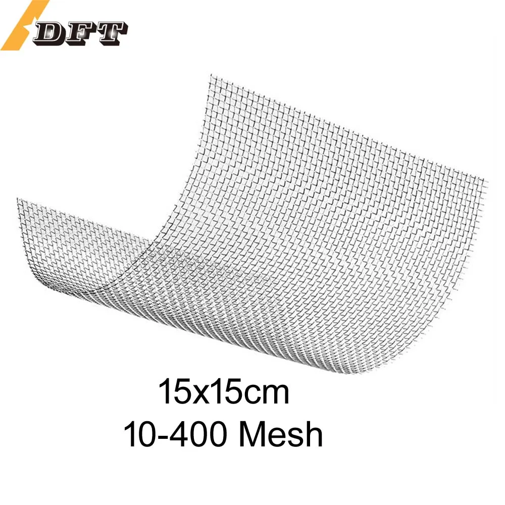 

2 PC (15cmX15cm) Wire Mesh 10-400 Mesh, Sturdy Metal Mesh Sheets for DIY Projects 304 Stainless Steel No Rust Mesh Screen