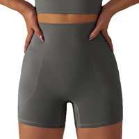 x herr 3 sustainable yoga short with phone pocket for women summer high waisted workout biker shorts booty lift running tights