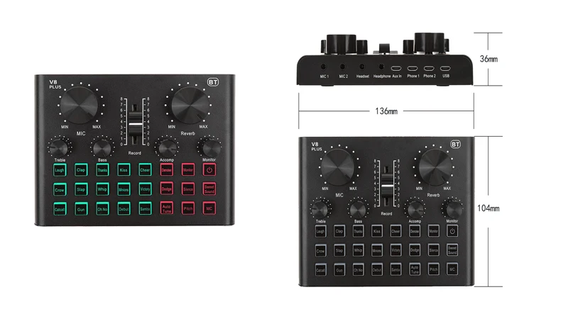 

Студийное записывающее оборудование bm800 v8plus, конденсаторный микрофон с ударным креплением, ножничным подставкой и фильтром с звуковой карт...