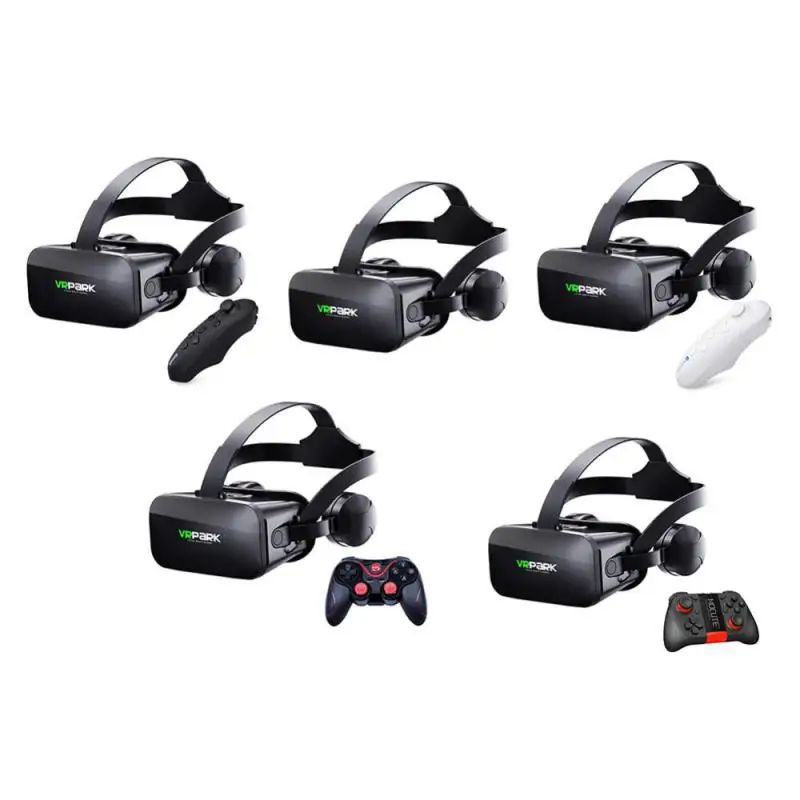

J20 4K Virtual Reality 3D Glasses Stereo Cardboard Headset Helmet for IOS Android Phone Max 6.7",Rocker