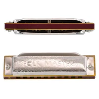 folkmaster 1072 harmonica standard beginner diatonic blues gaita 10 holes a b c d e f g ab bb db eb f musical instrument